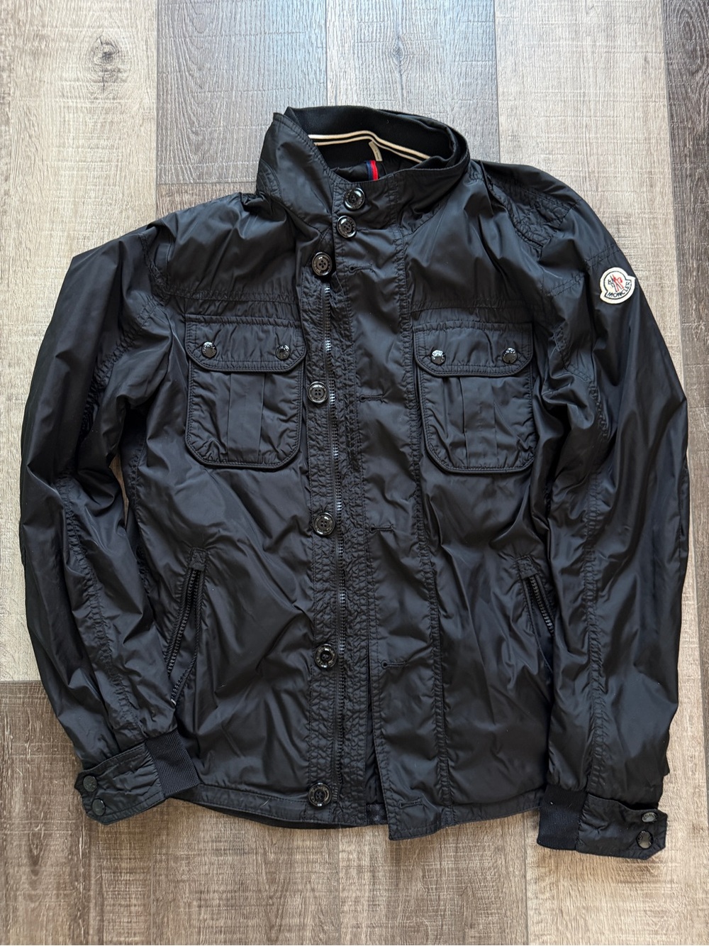 Moncler Black Men's Military Field Jacket